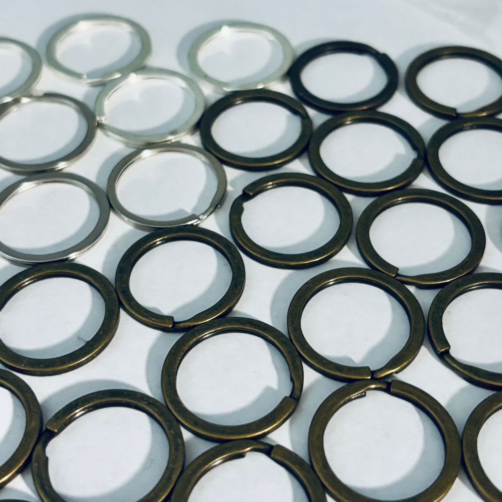 40 Keychain Rings, 20mm Inner Diameter, NWT